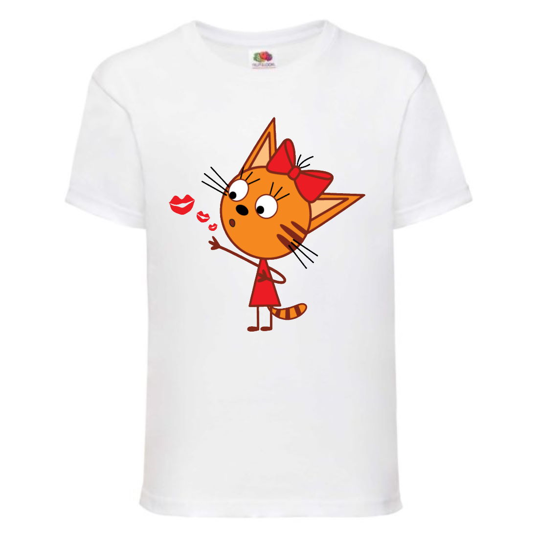 

Футболка детская Три Кота 5 (Three Cats 5 TC wh 5) белая 98 см