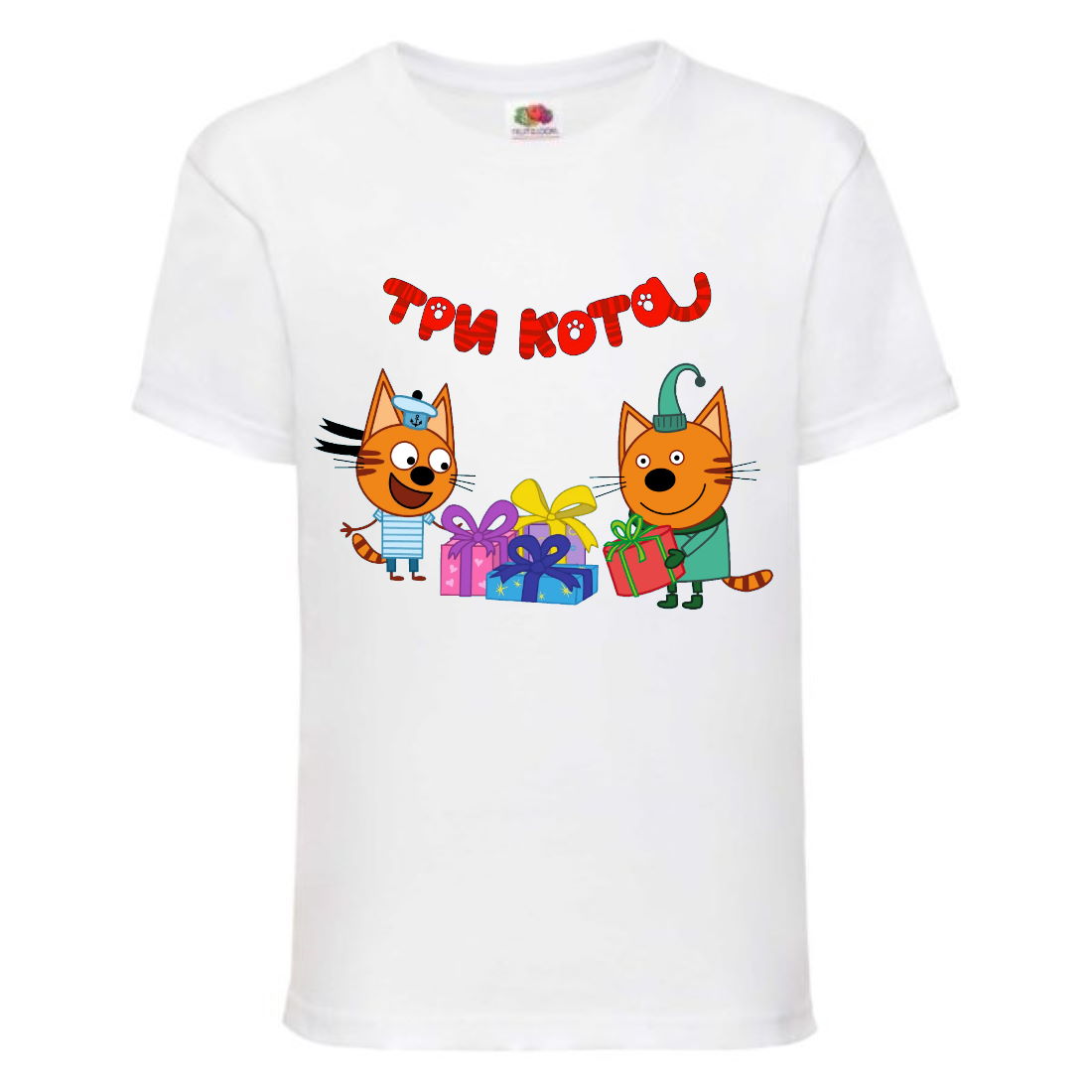 

Футболка детская Три Кота 9 (Three Cats 9 TC wh 9) белая 98 см