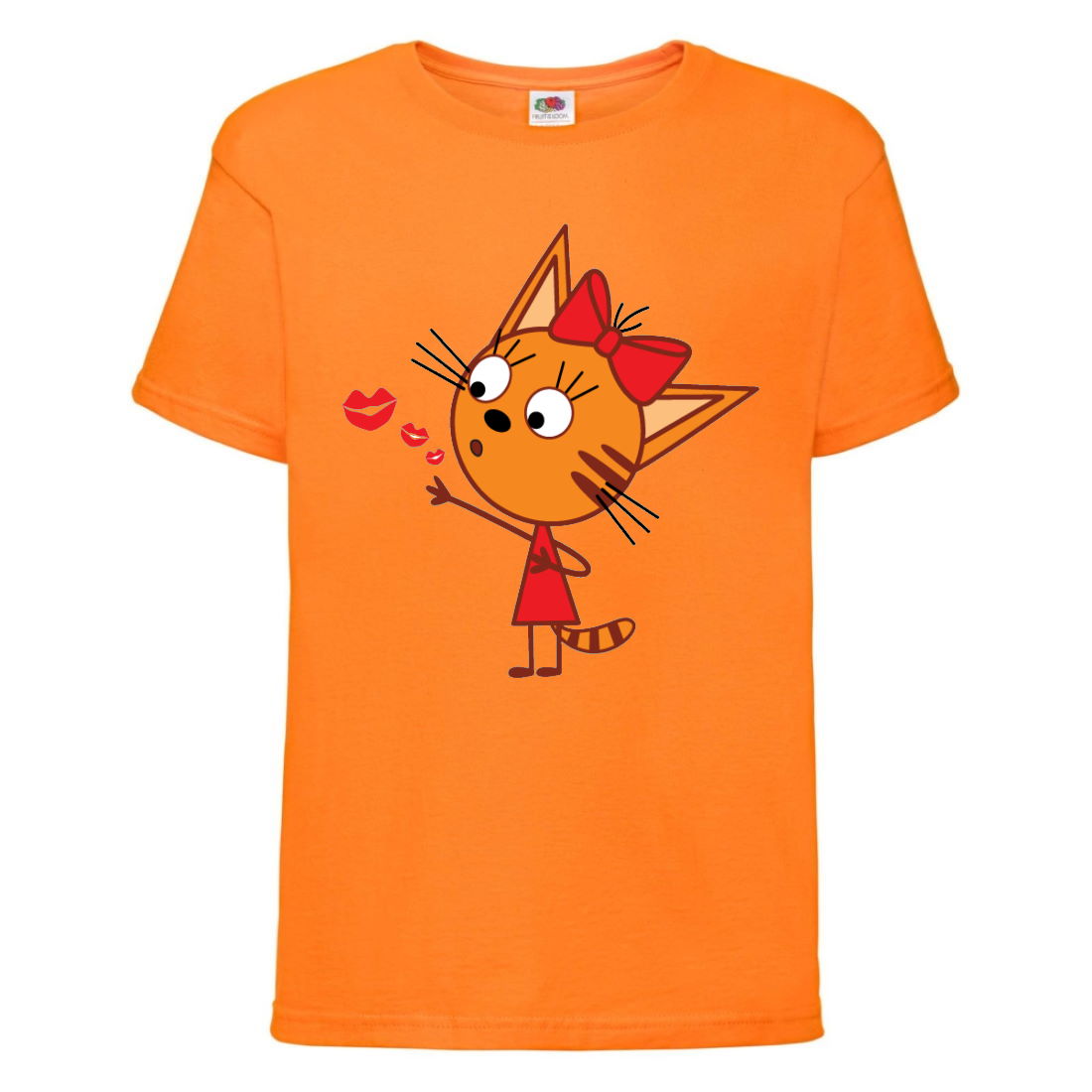

Футболка детская Три Кота 5 (Three Cats 5 TC or 5) оранжевая 104 см