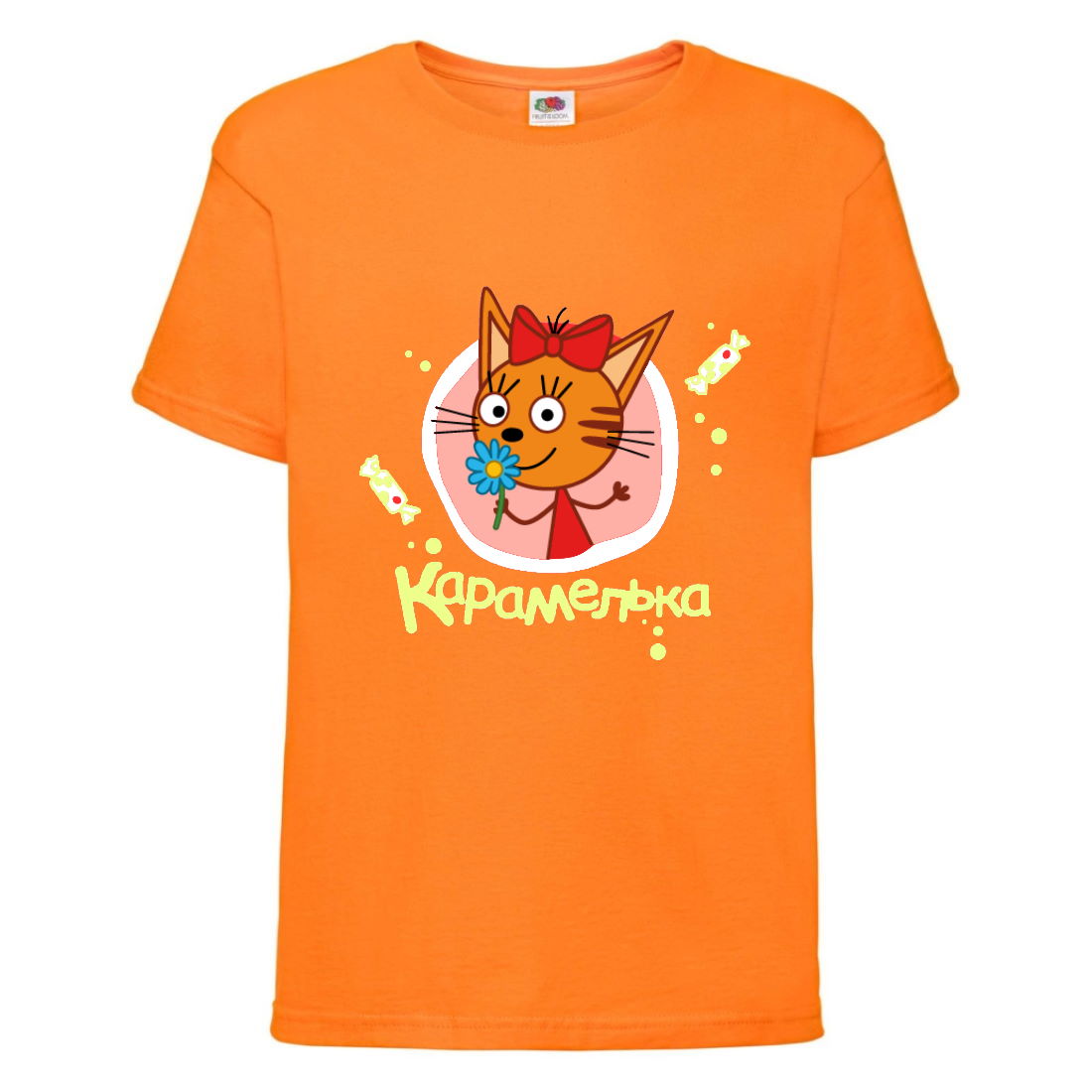 

Футболка детская Три Кота 6 (Three Cats 6 TC or 6) оранжевая 104 см