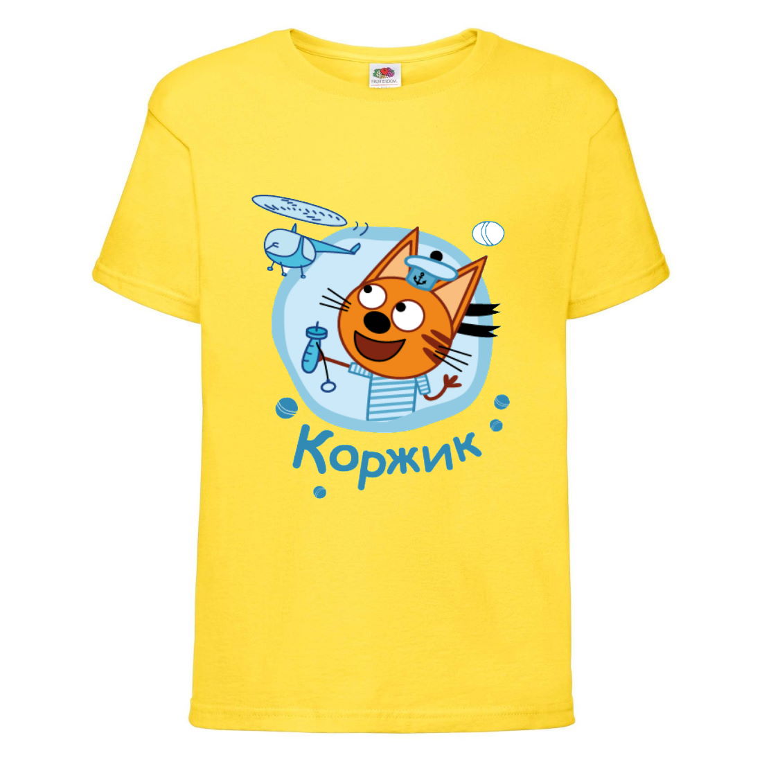 

Футболка детская Три Кота 8 (Three Cats 8 TC yel 8) желтая 104 см