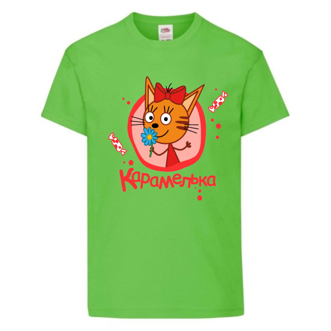 

Футболка детская Три Кота 6 (Three Cats 6 TC lgrn 6) светлозеленая 104 см