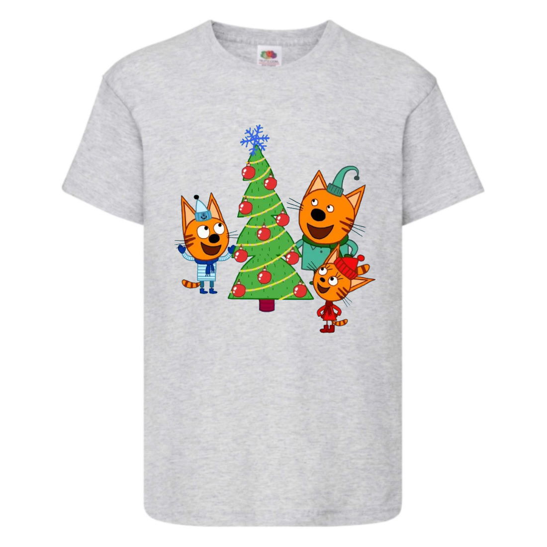 

Футболка детская Три Кота 2 (Three Cats 2 TC gr 2) серая 104 см
