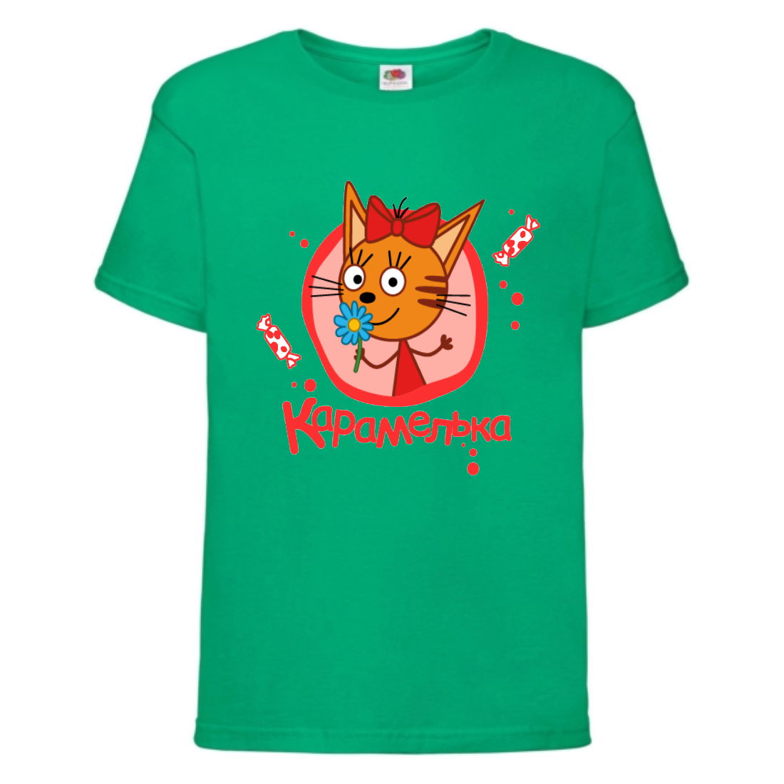 

Футболка детская Три Кота 6 (Three Cats 6 TC grn 6) зеленая 104 см