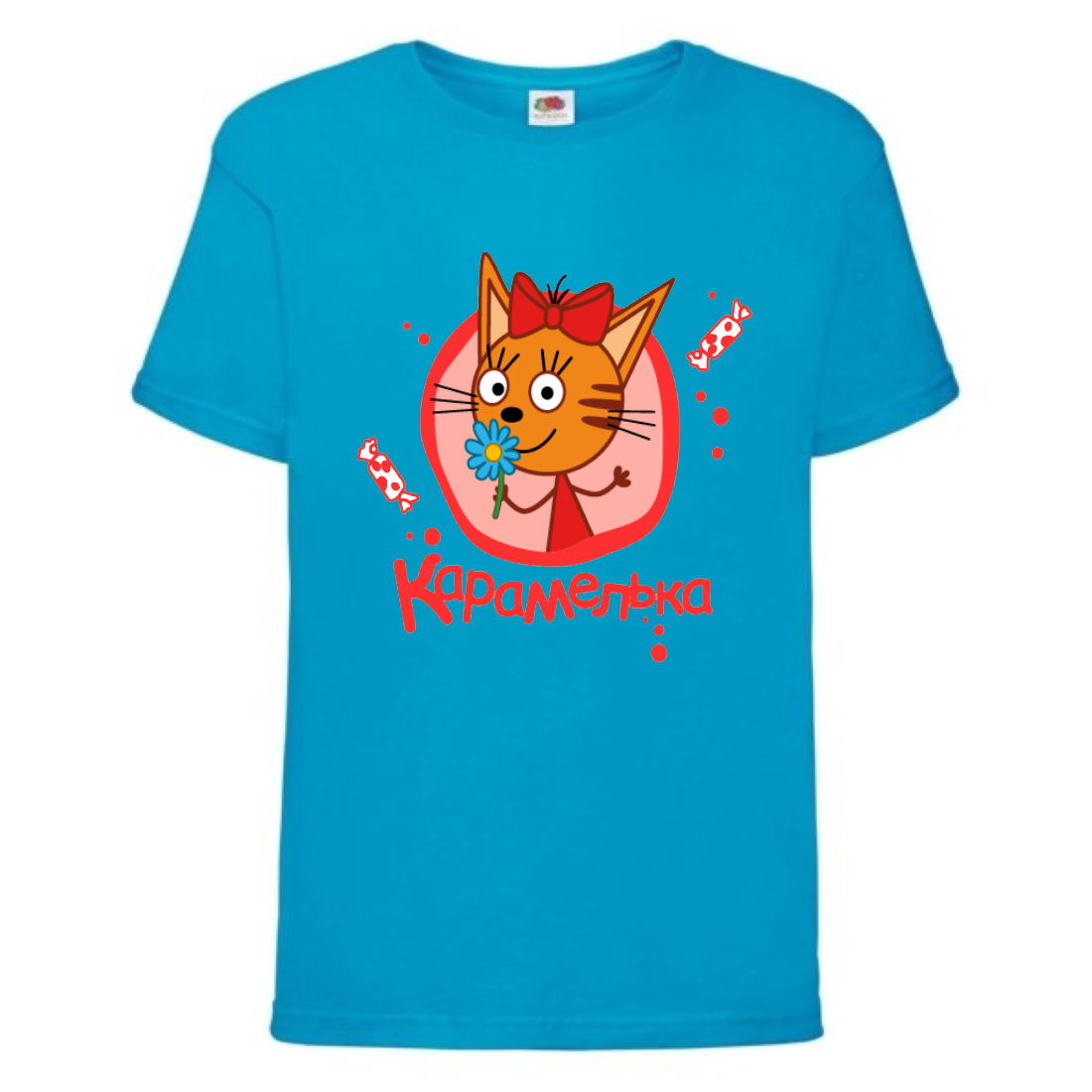 

Футболка детская Три Кота 6 (Three Cats 6 TC blu 6) синяя 104 см