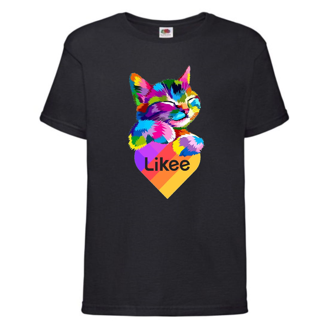 

Футболка Лайк Likee черная 1 (Lblack-cat2) 164 см