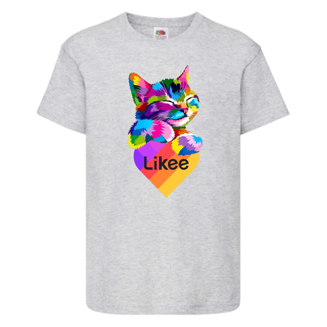 

Футболка Лайк Likee серая (Lgrey-cat2) 164 см