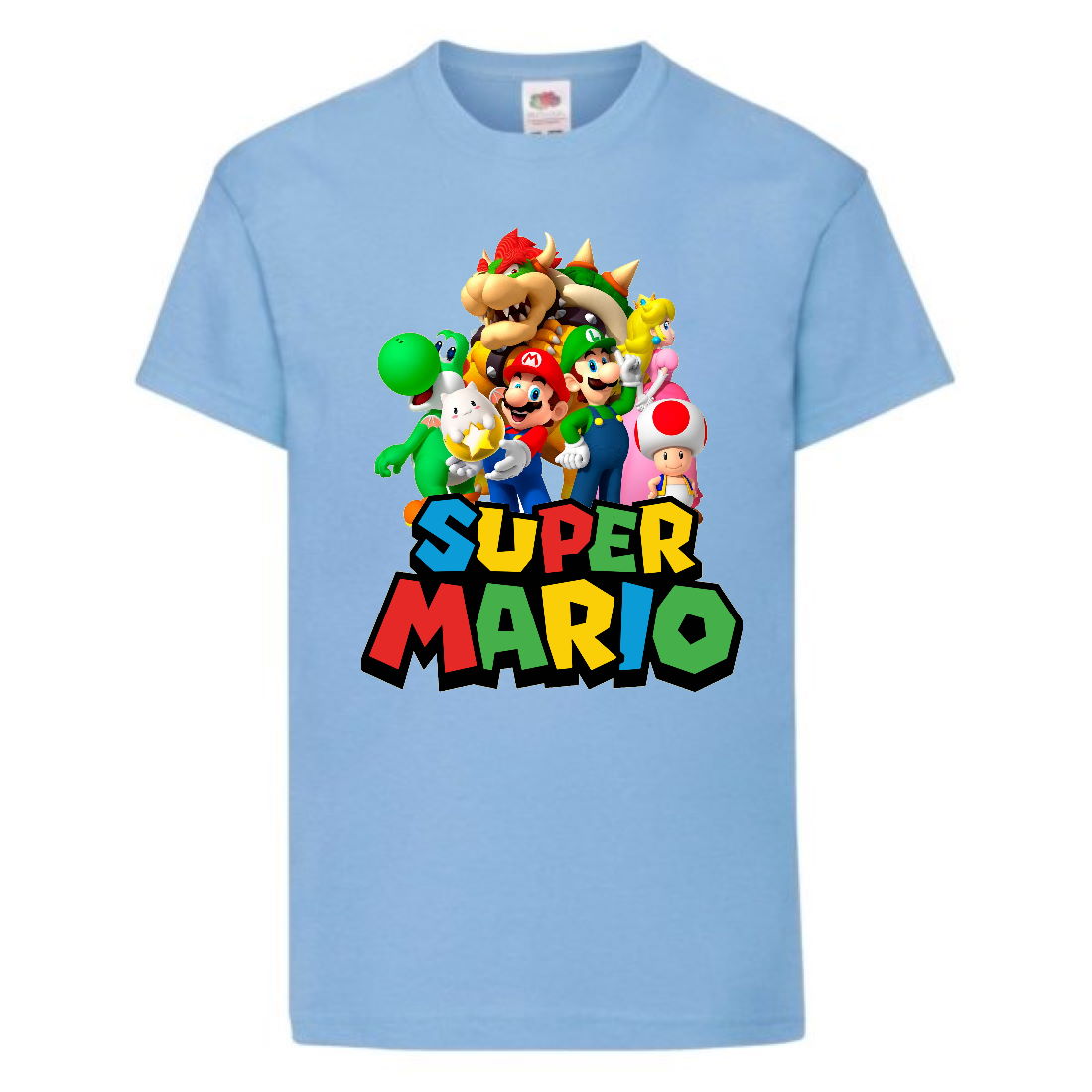 

Футболка Супер Марио 11 (Super Mario) голубая (SMar sbl-5) 152 см