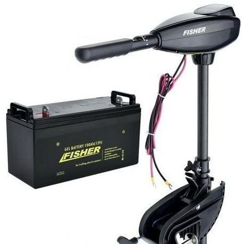 

Электромотор для лодки Fisher 26lbs; 12V; GEL аккумулятор 12V; 65a/h; Лодочный электромотор Фишер 26;