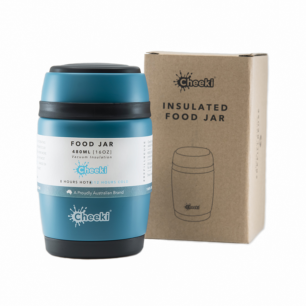 

Термос для еды Cheeki Food Jar 480 мл Topaz