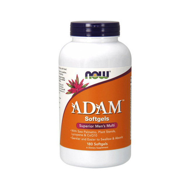 

Мультивитамины для мужчин Адам Нау Фудс / Now Foods Adam мужские 180 softgels / капсул
