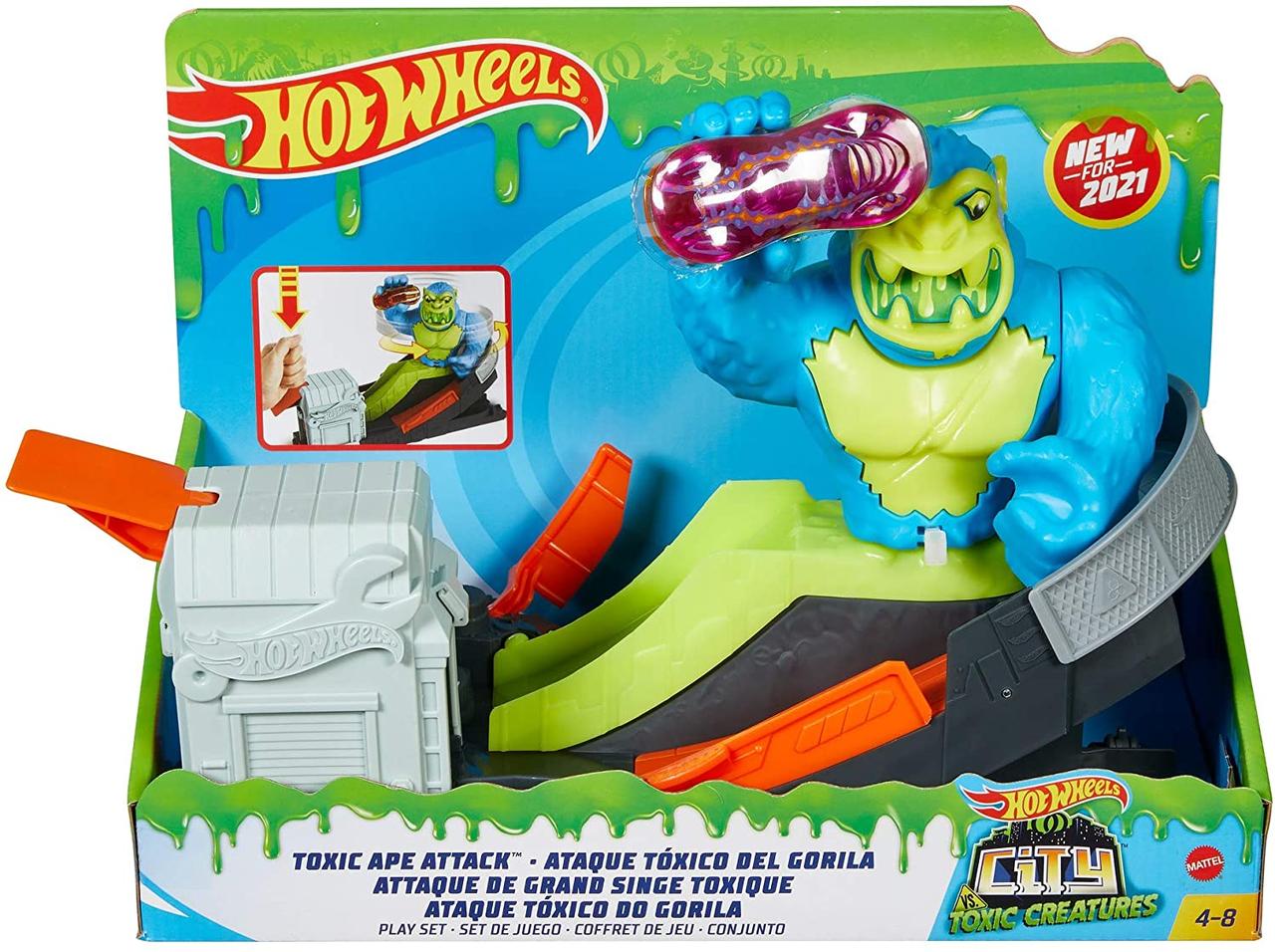 

Хот Вилс Атака ядовитой гориллы Hot Wheels Toxic Ape