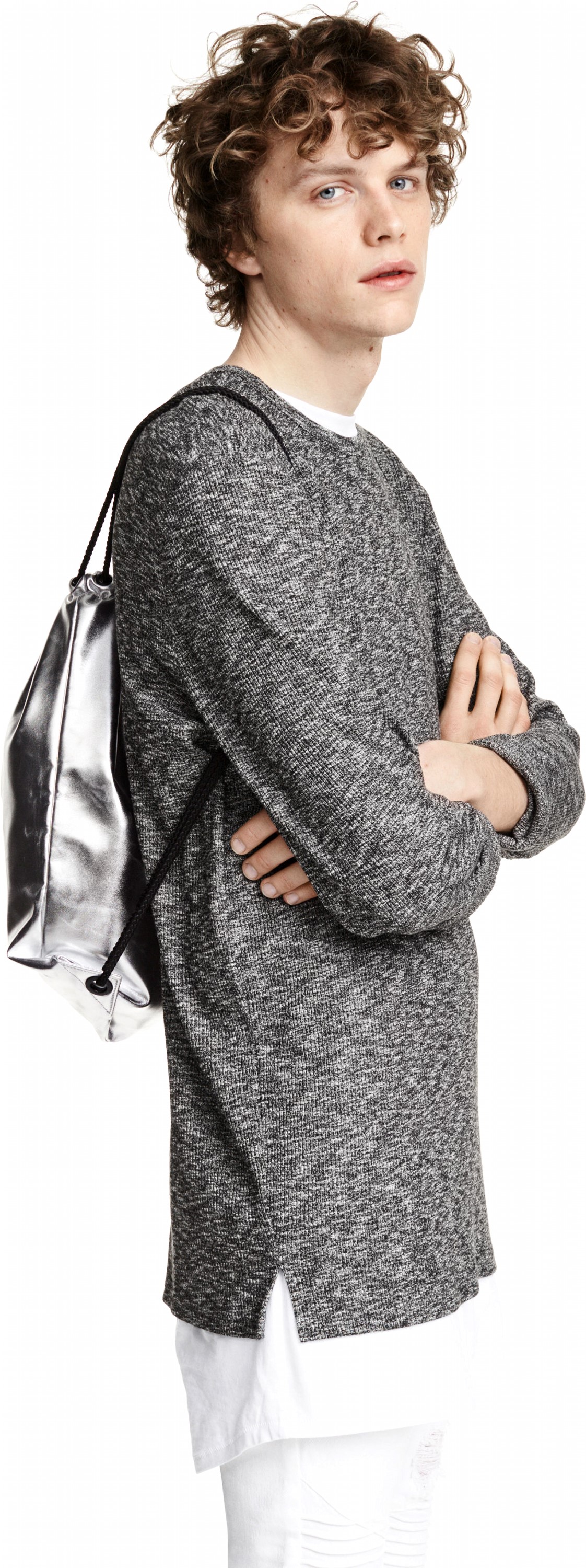

Джемпер H&M 03VUJ95 XS Серый меланж
