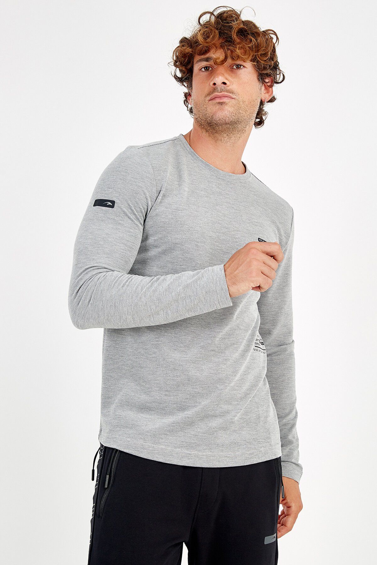 

Лонгслів MARATON 2017986 XL Світло-сірий