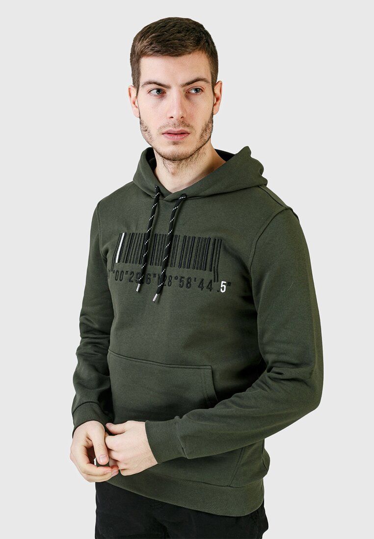 

Худі утеплене на флісі TOMMY LIFE 87839 S хакі