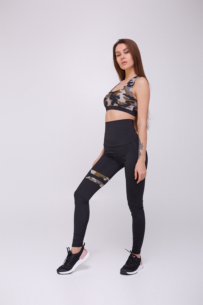

Женский спортивный комплект для фитнеса Asalart Twinkle Print Military  Черный - Принт Камуфляж 556471, Женский спортивный комплект для фитнеса Asalart Twinkle Print Military M Черный - Принт Камуфляж 556471