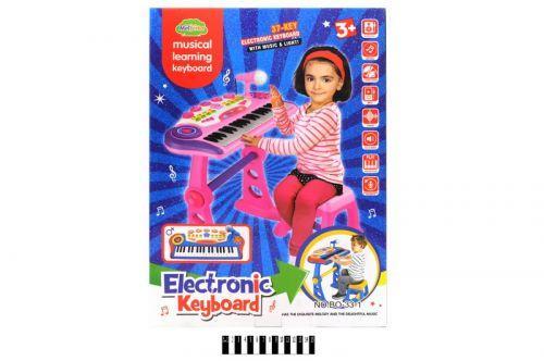 

Пианино со стульчиком и микрофоном Electronic Keyboard BO-30-1