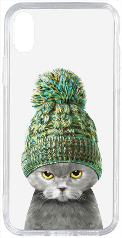 

Панель TOTO Acrylic+TPU Print Case для Apple iPhone Xs Max #7 Cat In Hat Transparent