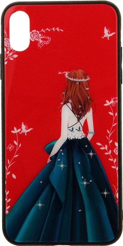 

Панель TOTO Glass Fashionable Case для Apple iPhone Xs Max Green Dress Girl