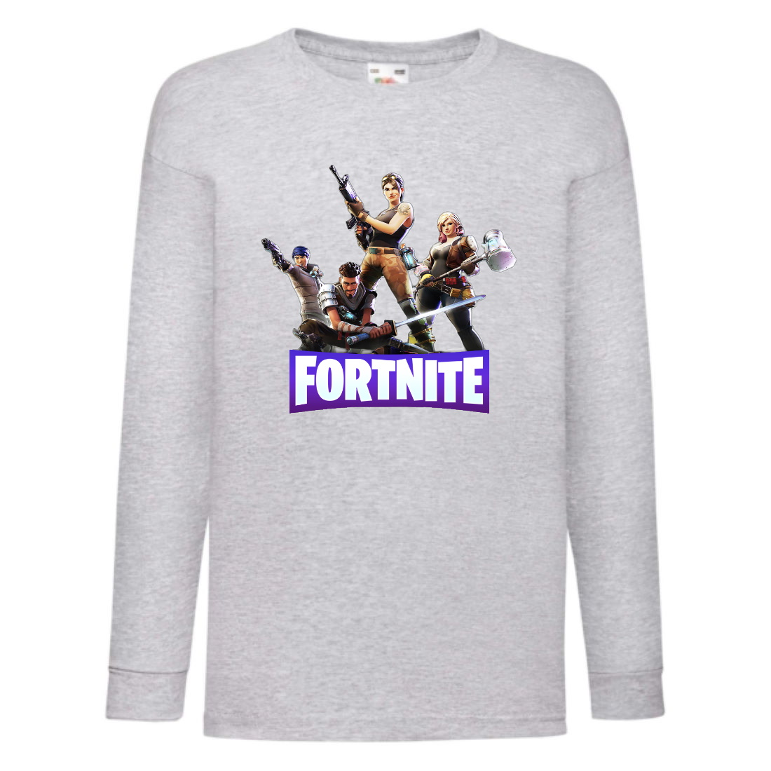 

Лонгслив реглан Фортнайт 3 (Fortnite) серый (FRN gr 03) 140 см