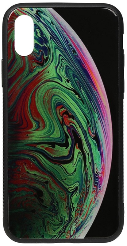 

Панель TOTO Print Glass Space Case для Apple iPhone X/Xs Green