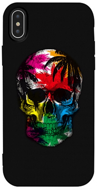 

Панель TOTO Matt TPU 2mm Print Case для Apple iPhone Xs Max #29 Skull Black