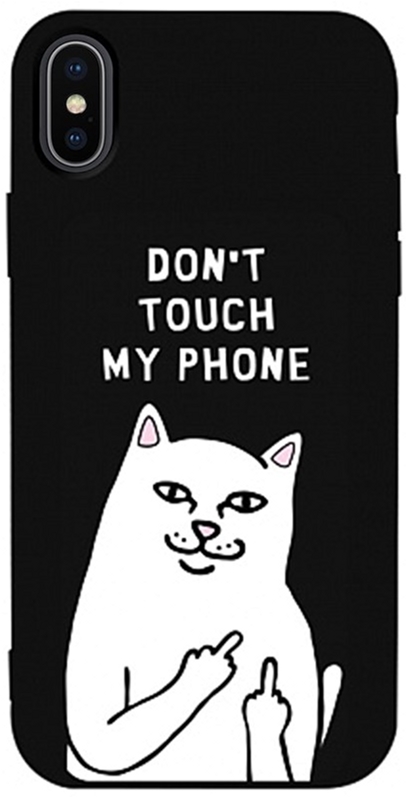 

Панель TOTO Matt TPU 2mm Print Case для Apple iPhone X/Xs #58 Cat Dontouch Black