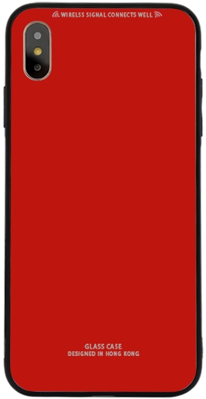 

Панель TOTO Pure Glass Case для Apple iPhone X/Xs Red