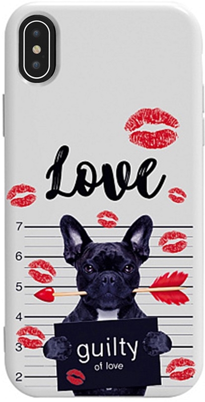 

Панель TOTO Pure TPU 2mm Print Case для Apple iPhone X/Xs #39 Dog Kiss White