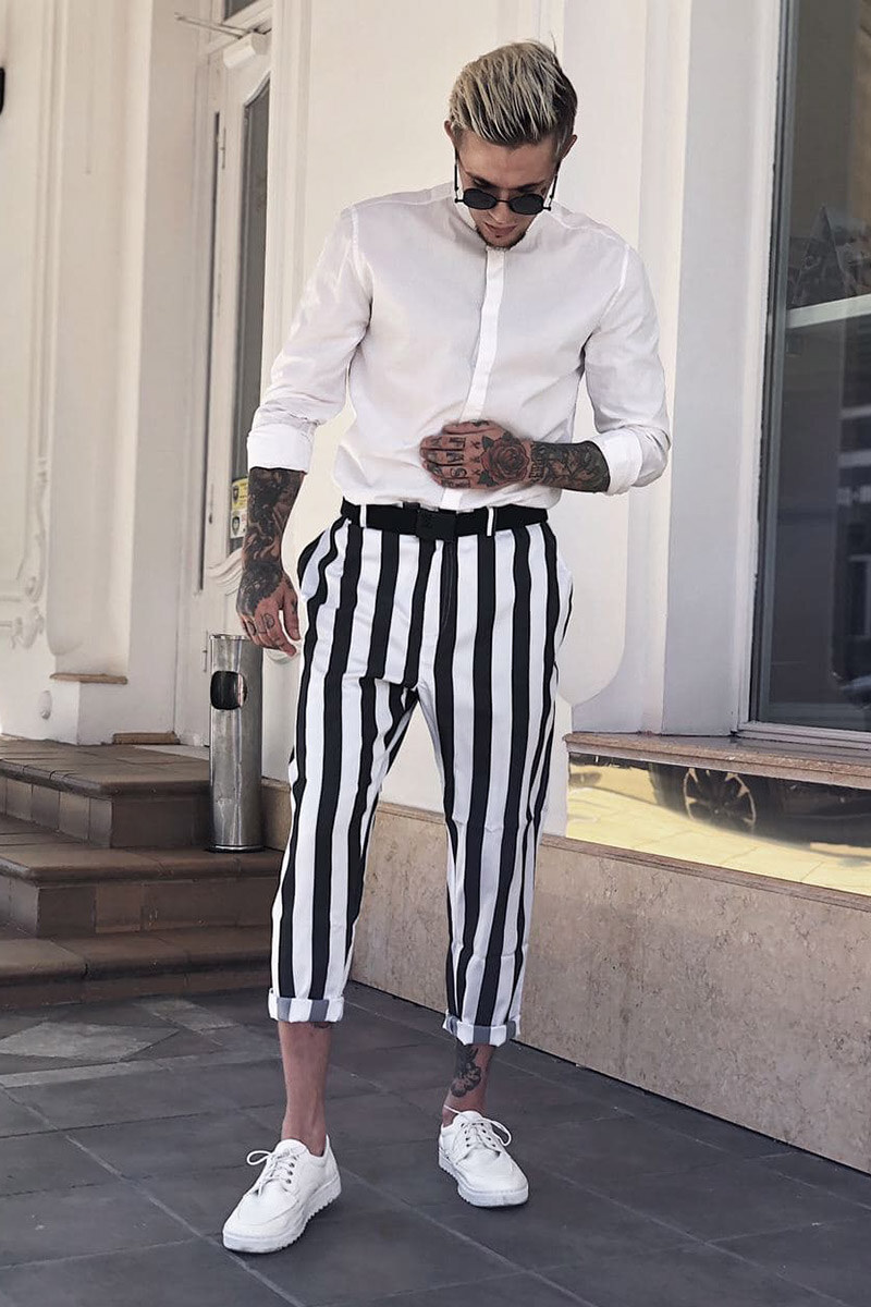 

Брюки OKLO чинос S Белый