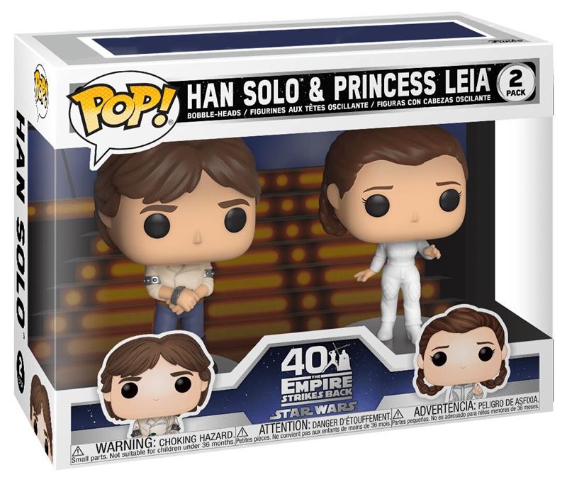 

Коллекционная фигурка Funko POP! Bobble: Star Wars: 2PK Han & Leia 46770