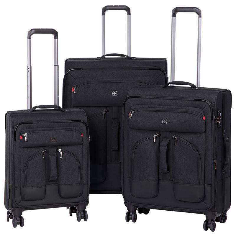 

Набор тканевых чемоданов, Wenger Deputy Set (20"/24"/29"), 4 колеса, чёрный