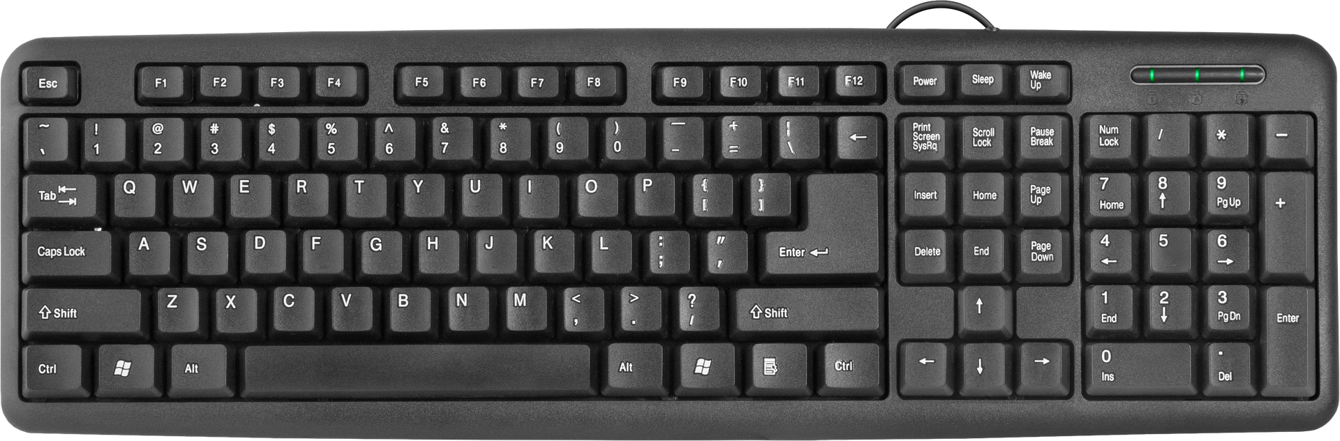 

Клавиатура проводная Defender HB-420 USB Black (45420)