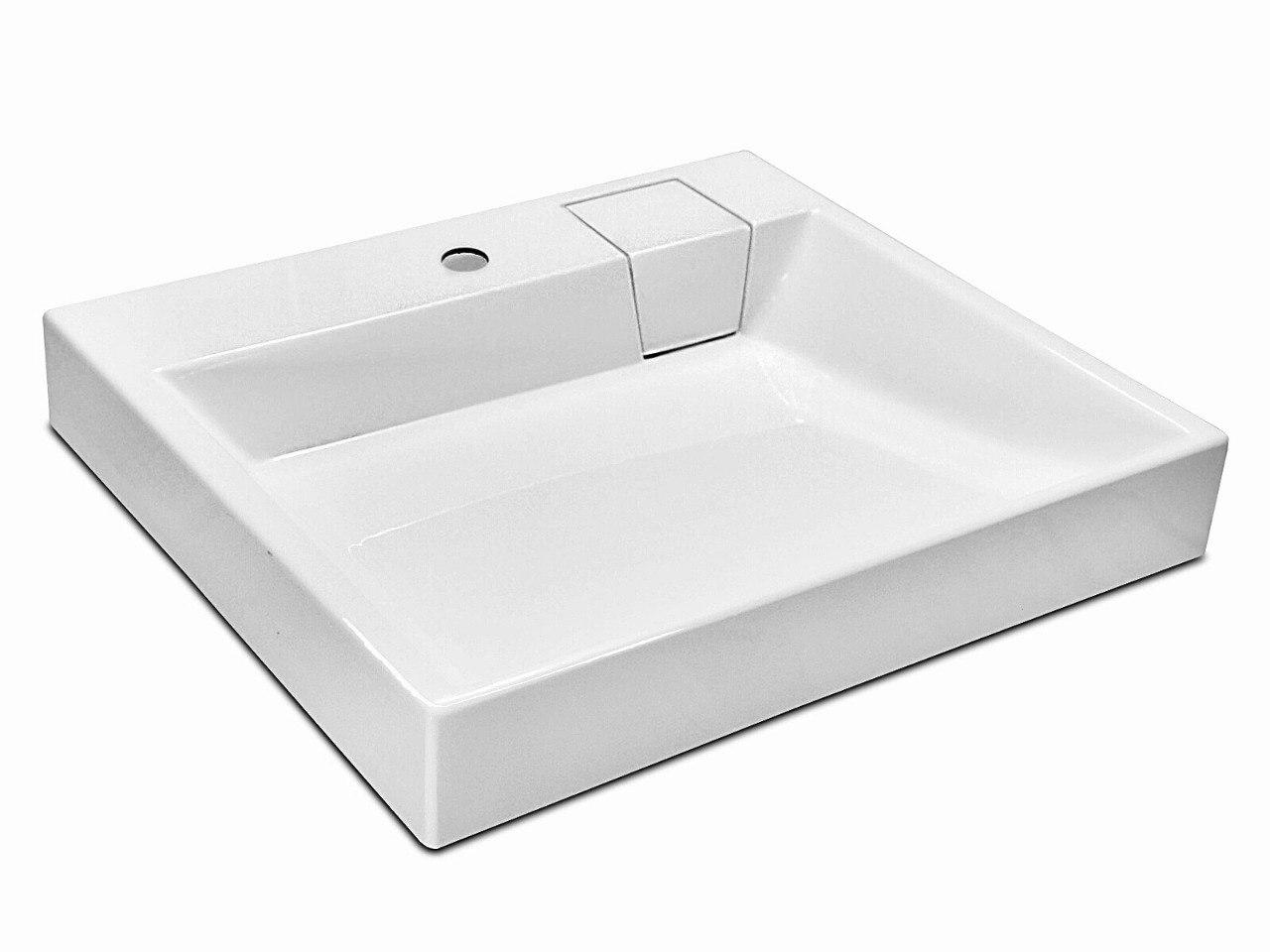 

Раковина над стиральной машиной Largo Verona Quadro 60х52 белая