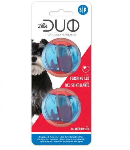 

Игрушка для собак Zeus Duo мячики с LED-мерцанием, 5 см (набор из 2 шт)