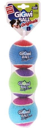 

Игрушка для Собак Gigwi Ball Originals Мяч 6 см с Пищалкой, Набор из 3 шт