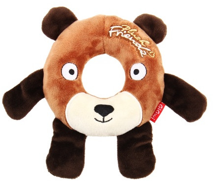 

Игрушка для Собак Gigwi Plush Friendz Плюшевый Медведь с Резиновым Кольцом Внутри и Пищалками 19 см
