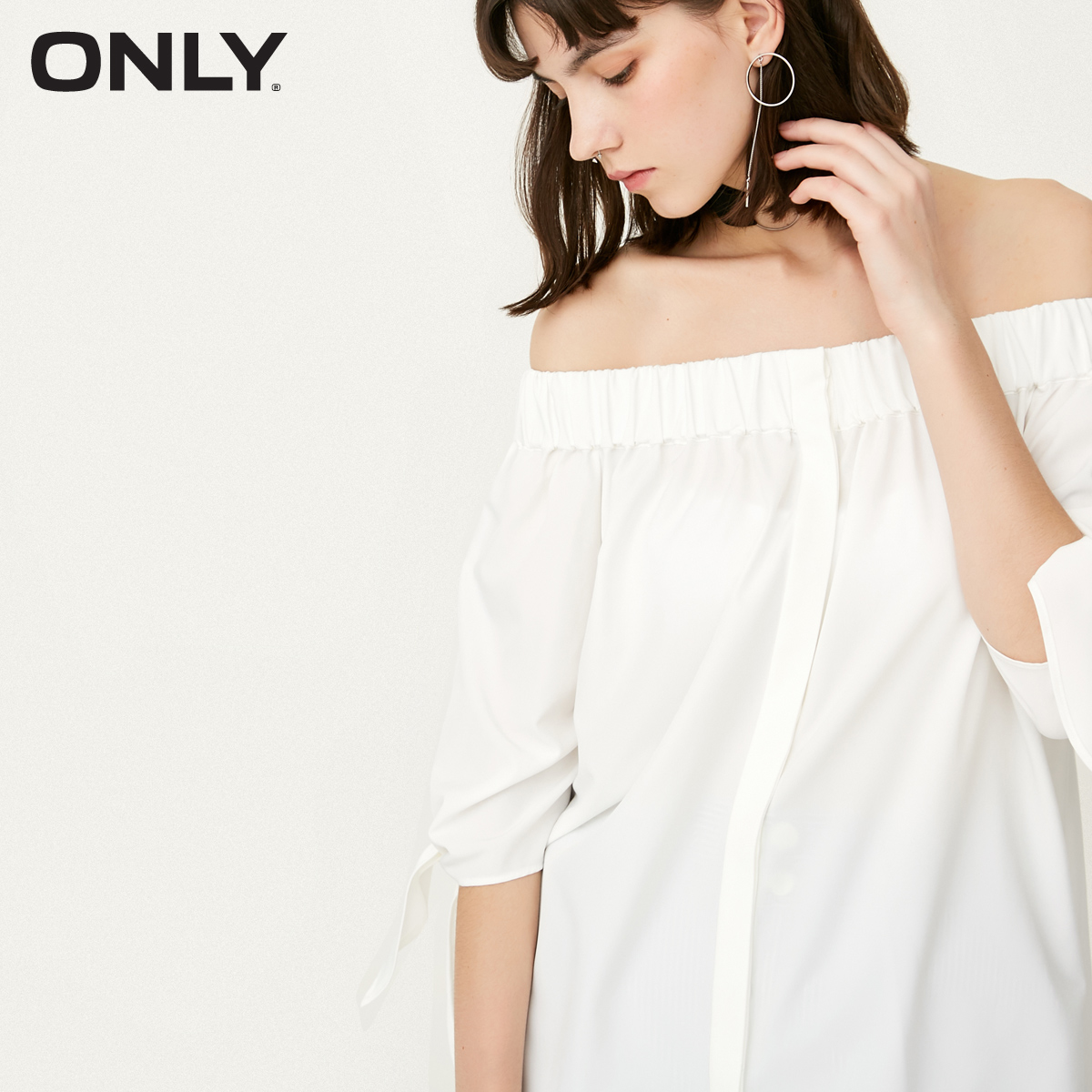 

Блуза Only 117231503A01 М білий