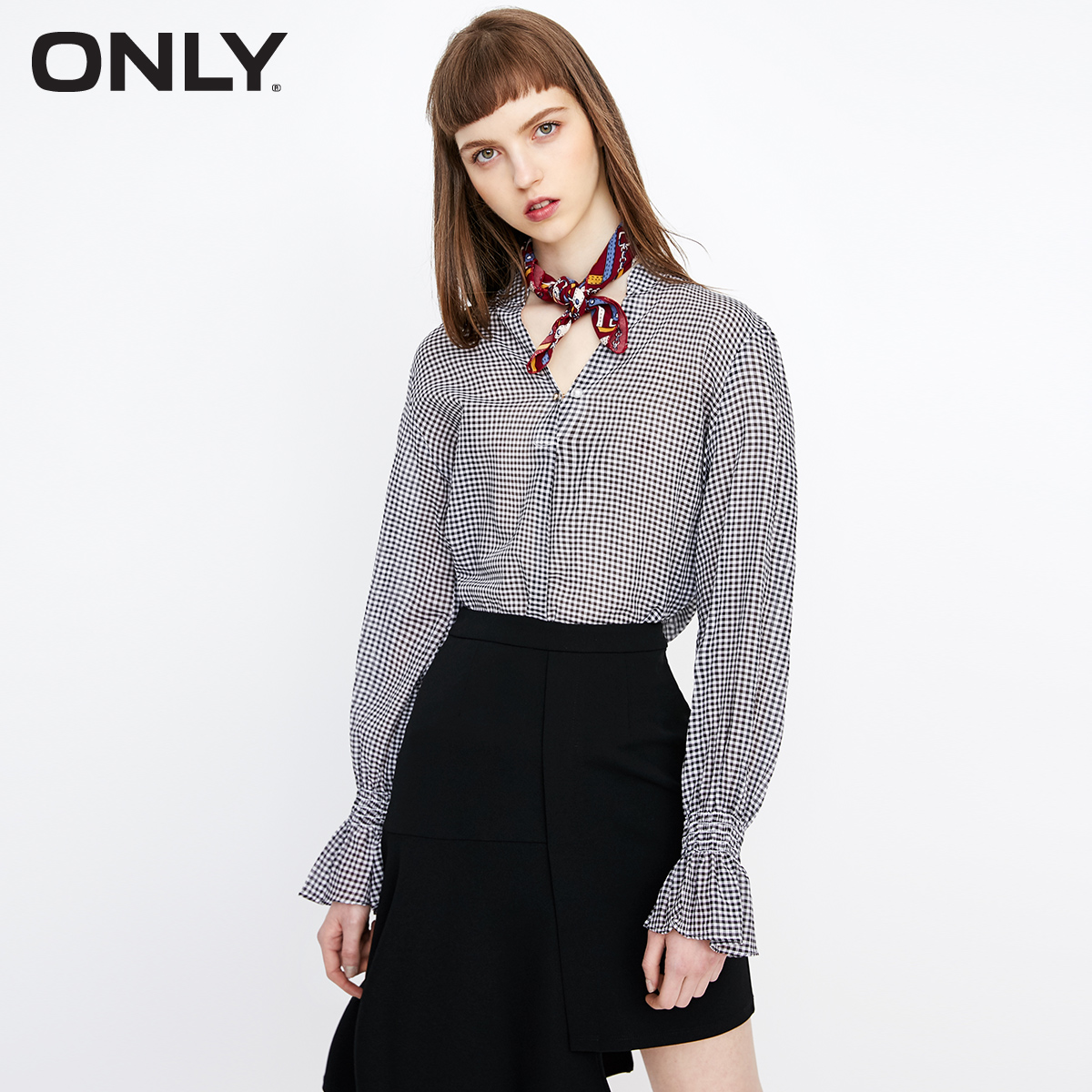 

Блуза Only 118251516H11 XXL чорний з білим