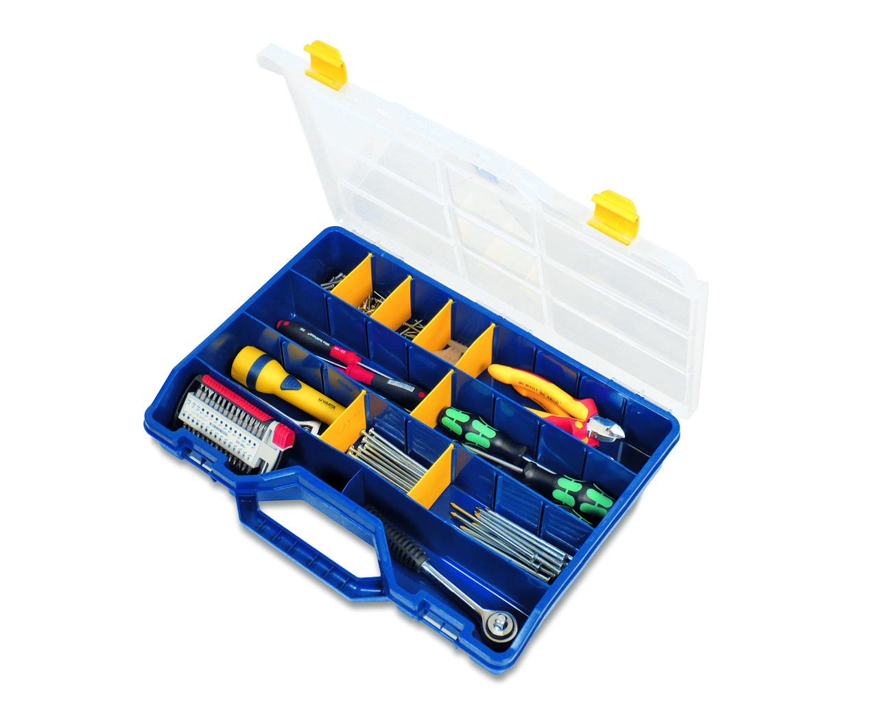 

Кейс-органайзер Tayg Box 47 Estuche 46x35x8,1 см для инструментов с съёмными разделителями пластиковый синий
