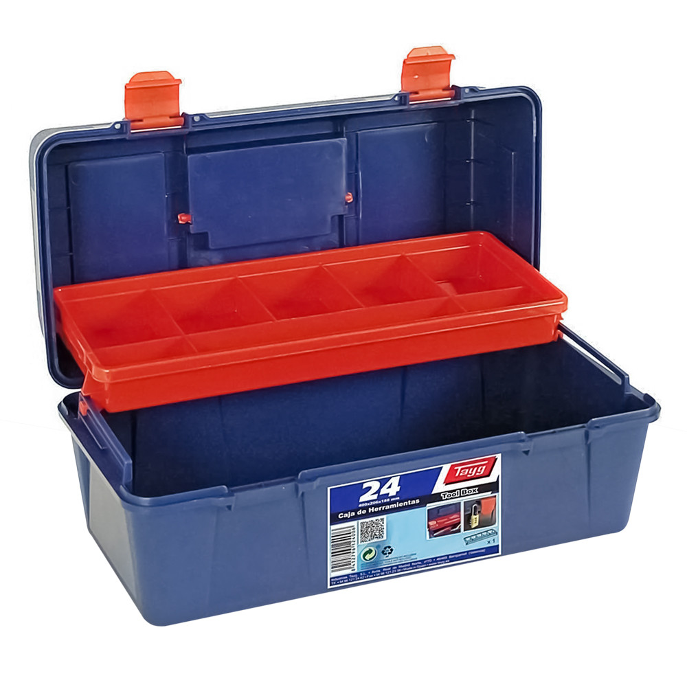 

Ящик Tayg Box 24 Caja htas 40x20,6x18,8 см для инструментов+вкладка пластиковый синий