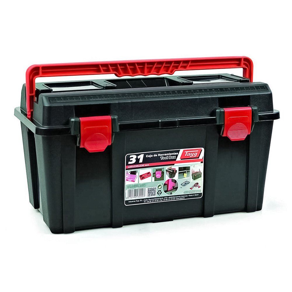 

Ящик Tayg Box 31 Caja htas 44,5x23,5x23 см для инструментов+вкладка+органайзер пластиковый чёрный