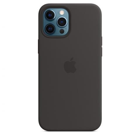 

Чехол Без бренда Silicone Case with MagSafe для iPhone 12 Pro Max Black
