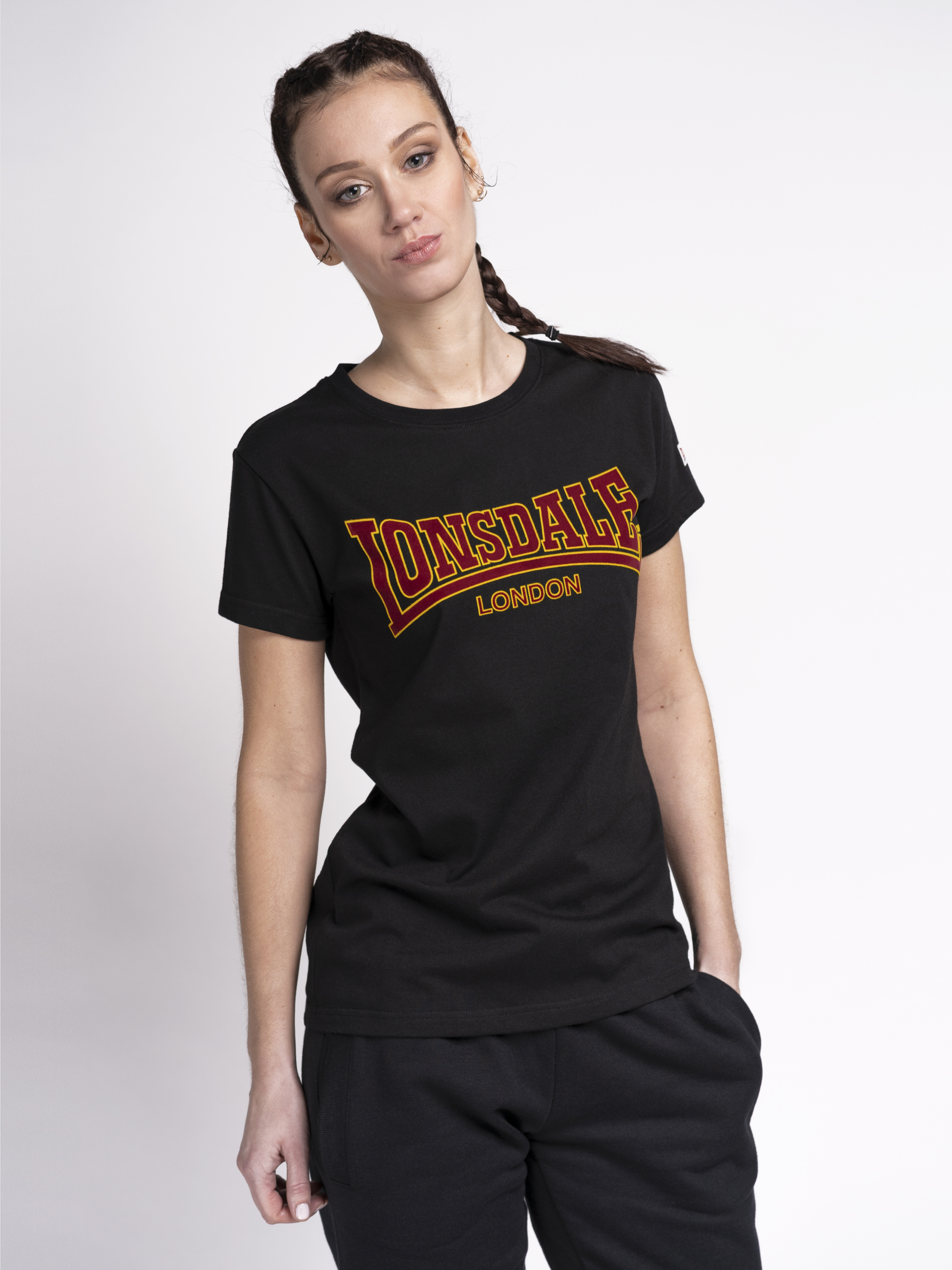 

Футболка Lonsdale Ribchester 117097-1000 XL Black