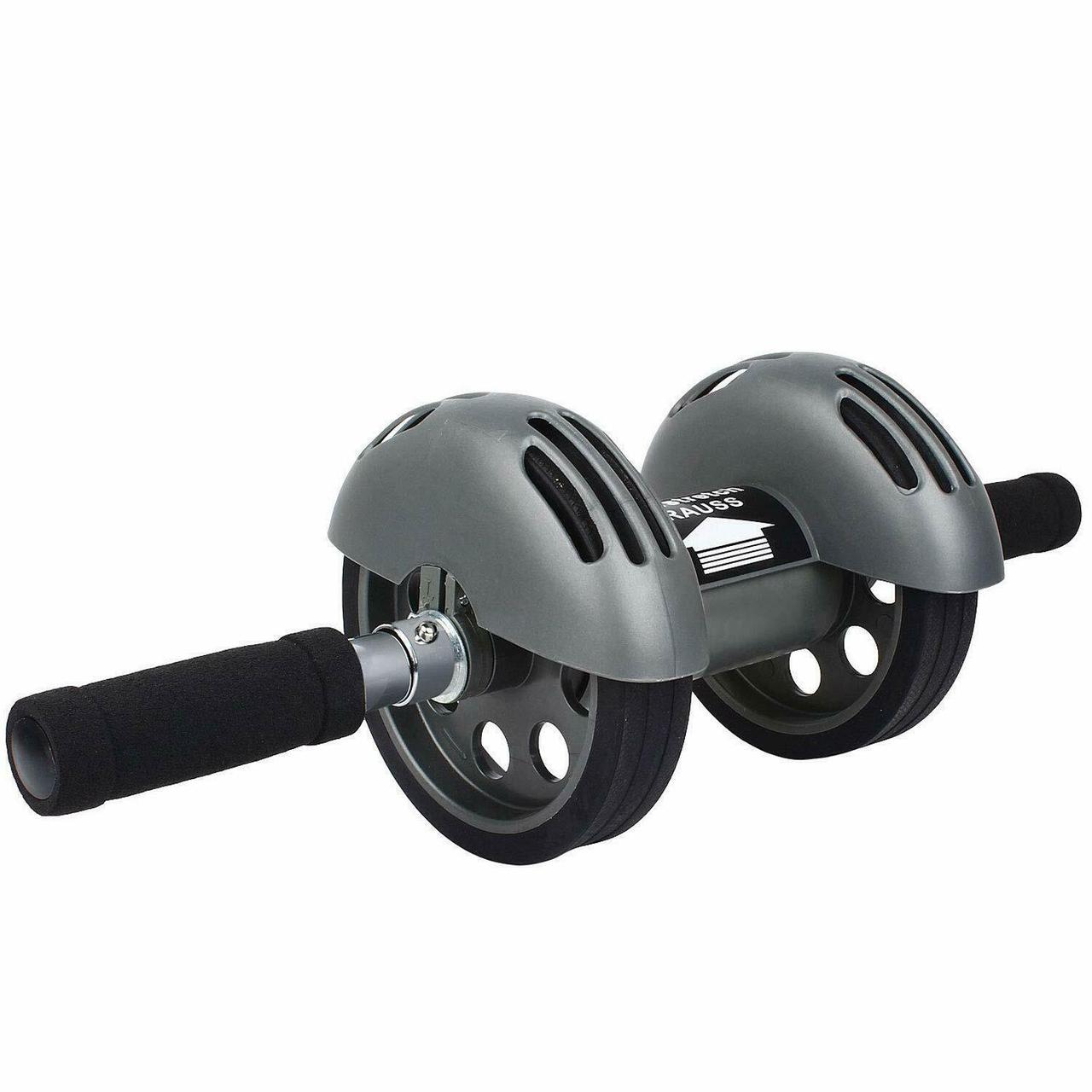 

Тренажер для пресса и растяжки мышц спины, фитнес колесо двойное Power Stretch Roller