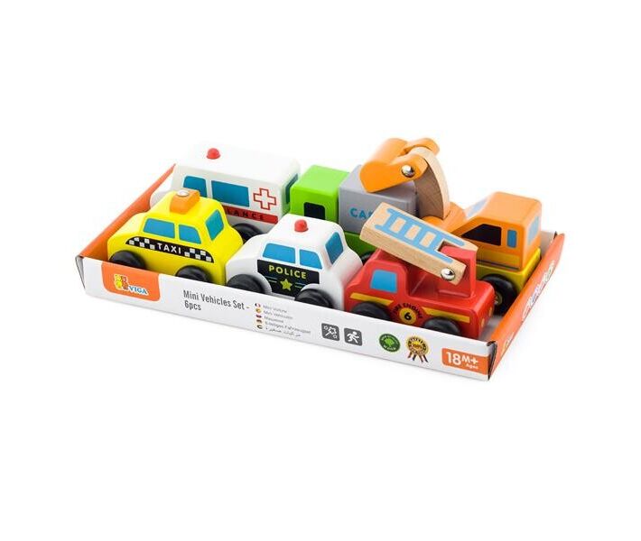 

Набор игрушечных машинок Viga Toys Спецтранспорт, 6 шт. (59621)