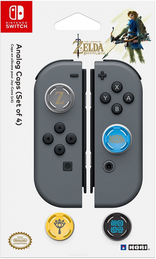 

Насадки на стики Hori Analog Caps Zelda (4шт)