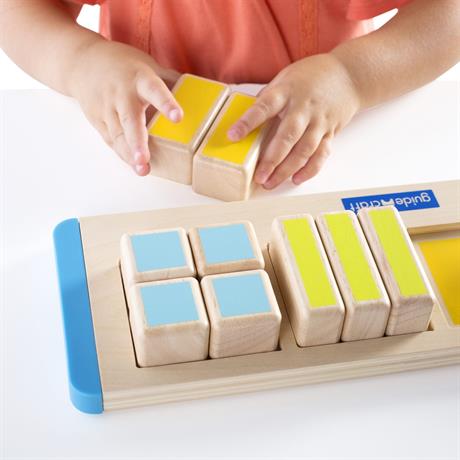 

Деревянный пазл-сортер Guidecraft Manipulatives Части квадрата (G6748) от 2 лет, 40 х 15 х 7 см