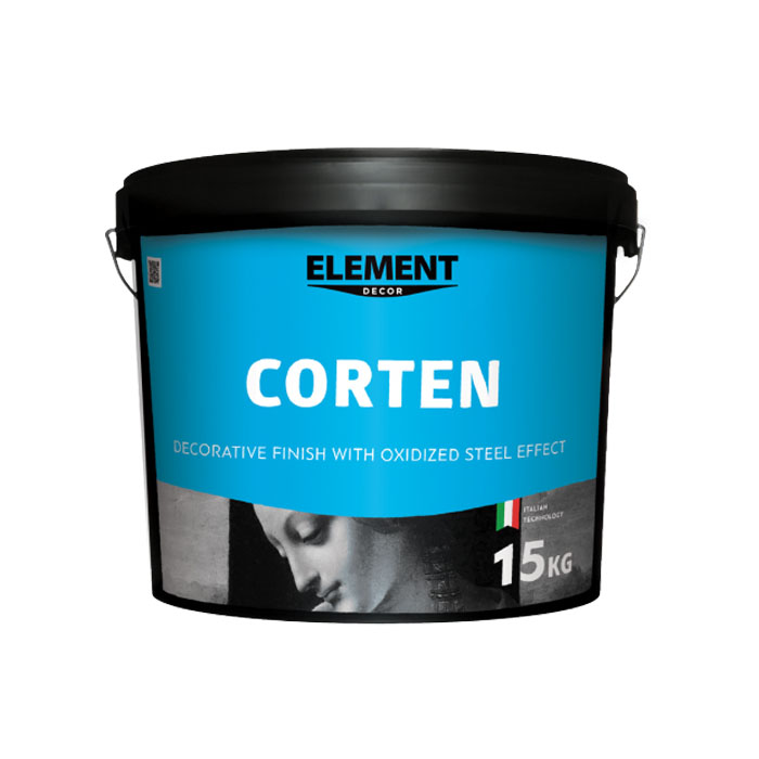 

Декоративне покриття Element Decor CORTEN з ефектом окисленої сталі (5 кг)