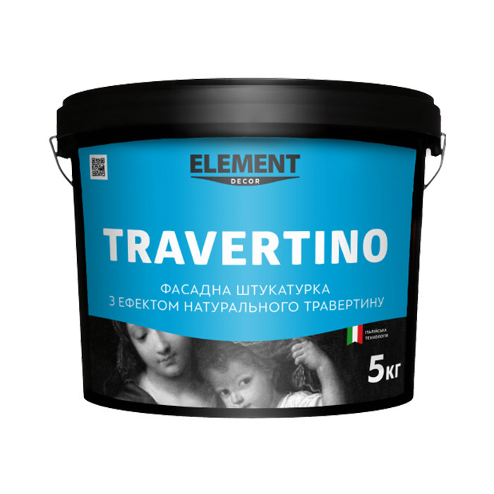 

Декоративна штукатурка Element Decor TRAVERTINO Фасадна (5 кг)